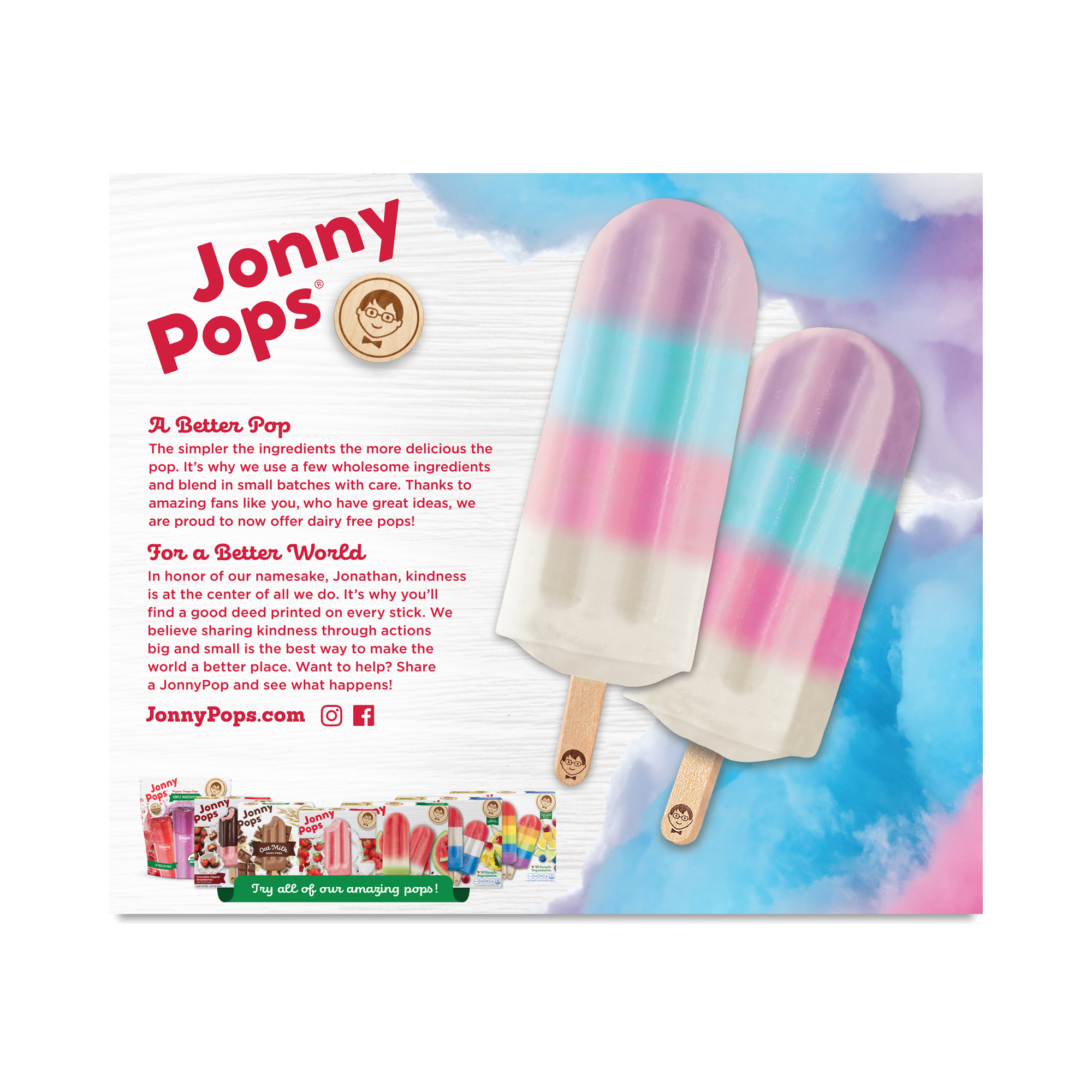 Organic Cotton Candy Cloud Pops