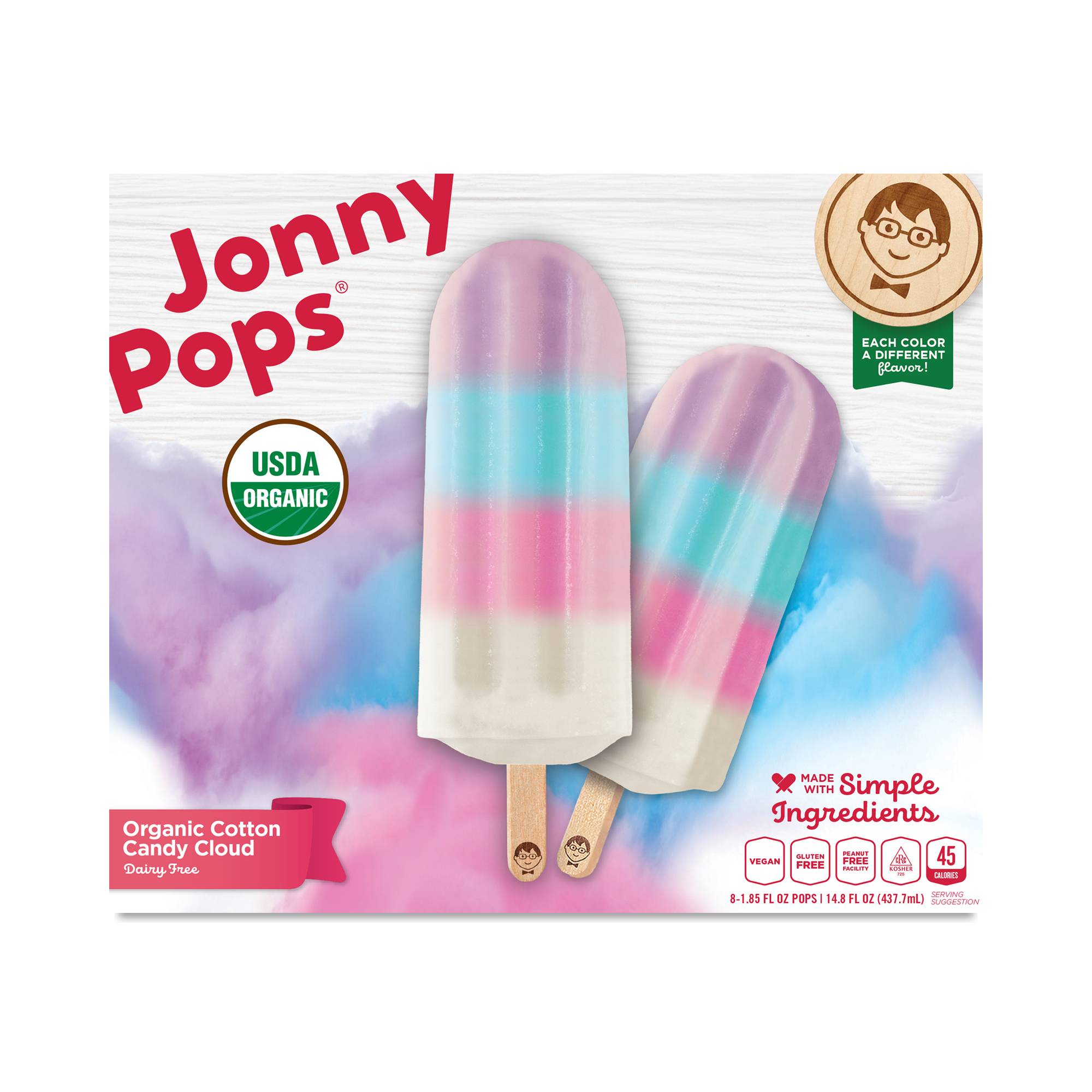 Organic Cotton Candy Cloud Pops