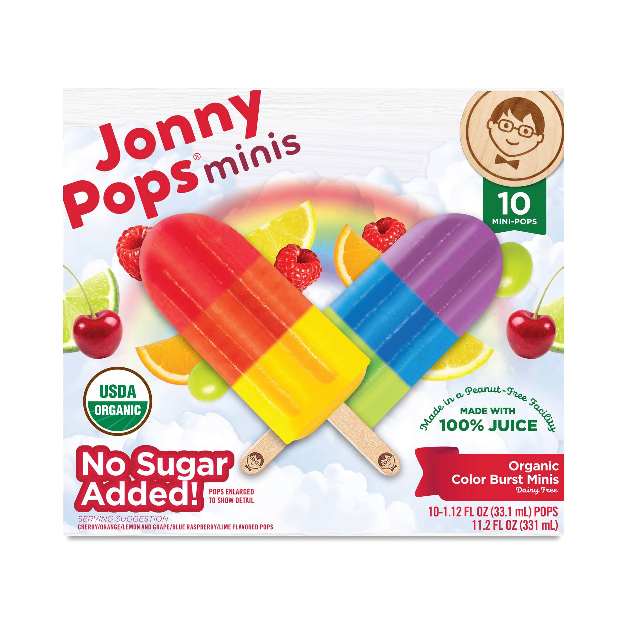 Organic Color Burst Mini Pops