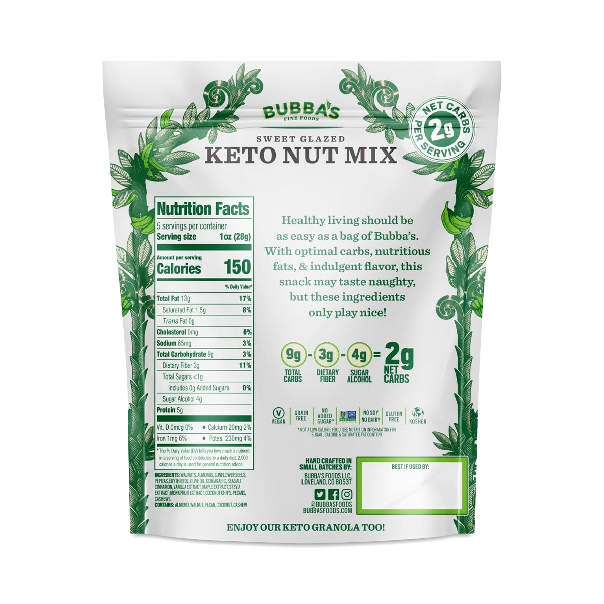 bubba's keto nut mix