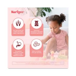 Kids Organic Probiotic Gummies, Strawberry