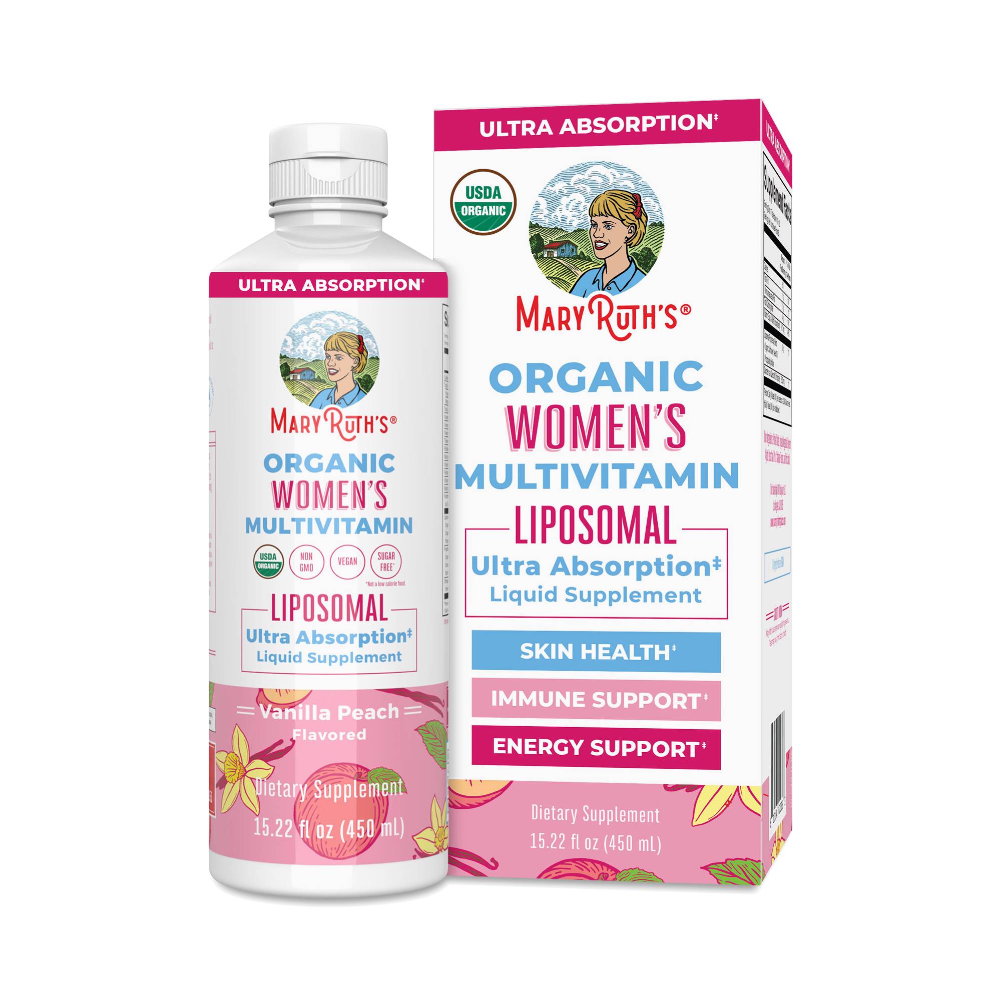 Women's Multivitamin Liposomal, Vanilla Peach