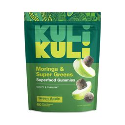 Moringa & Super Greens Gummies, Green Apple