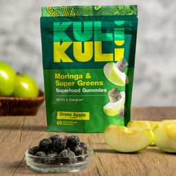 Moringa & Super Greens Gummies, Green Apple