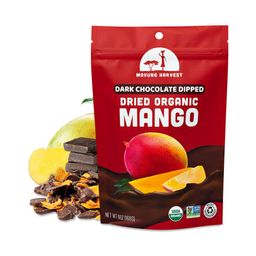 Organic Dried Mango, Dark Chocolate Dipped