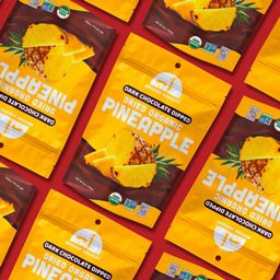 Organic Dried Pineapple, Dark Chocolate Dipped