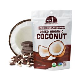 Organic Dried Coconut, Dark Chocolate Dipped