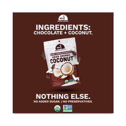 Organic Dried Coconut, Dark Chocolate Dipped