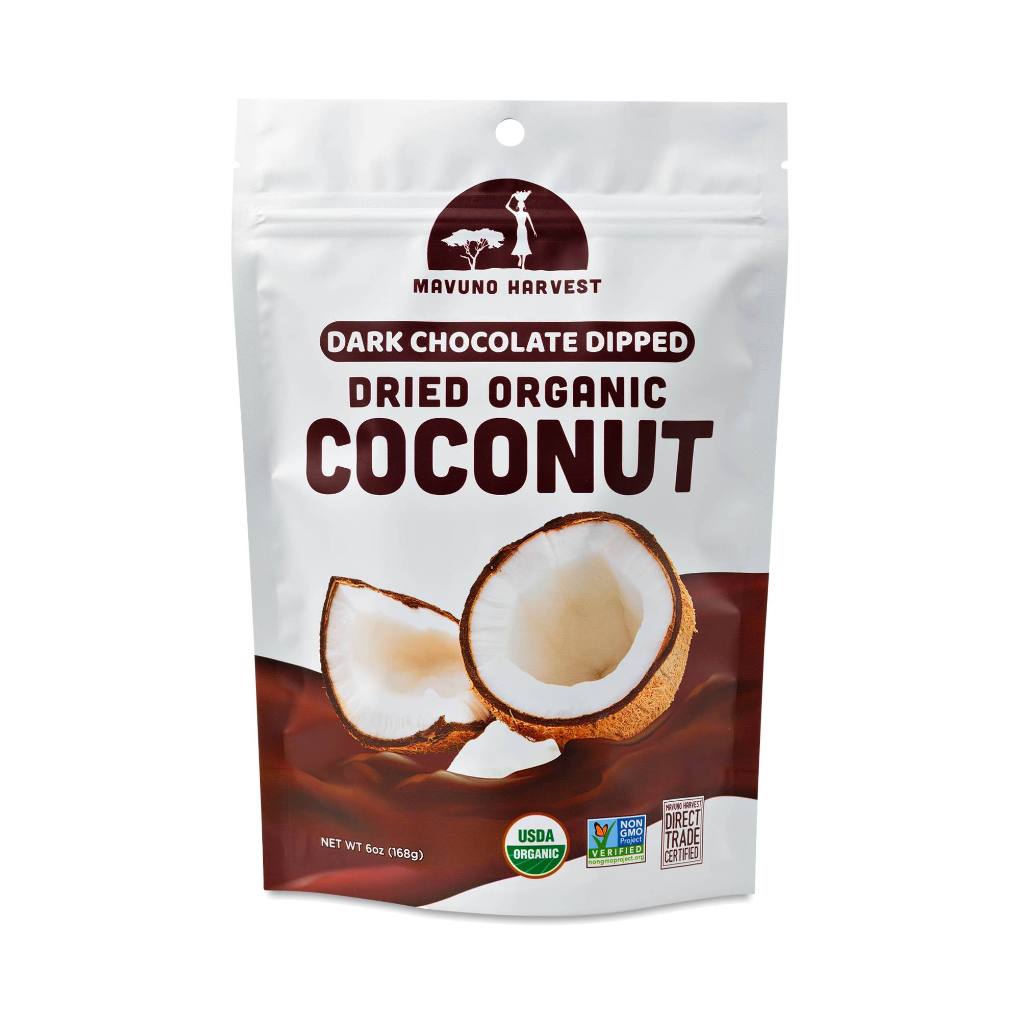Organic Dried Coconut, Dark Chocolate Dipped