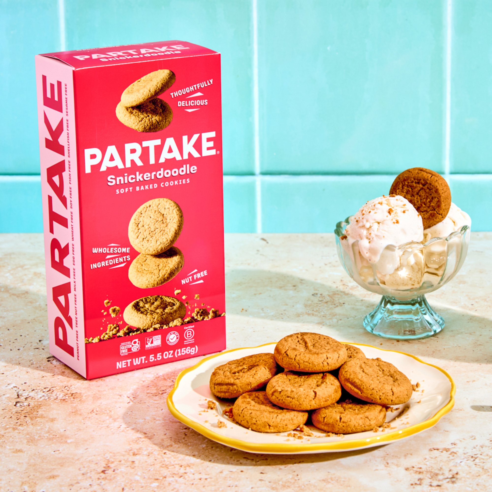 Partake Foods Soft Baked Cookies, Snickerdoodle | Thrive Market