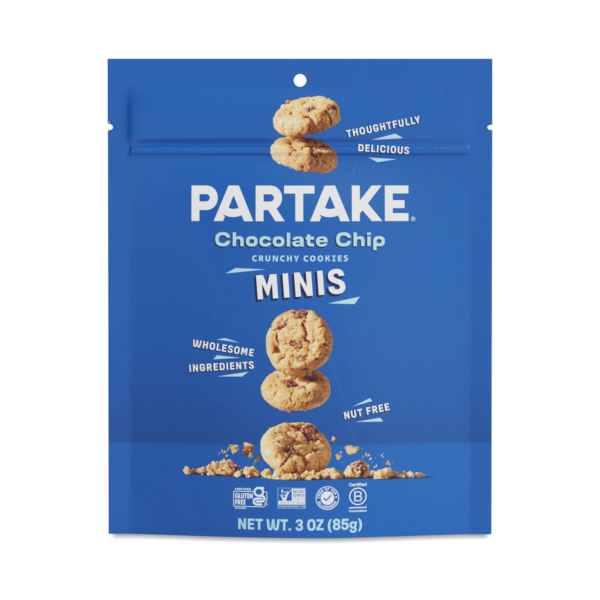 Mini Crunchy Cookies, Chocolate Chip