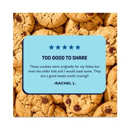 Mini Crunchy Cookies, Chocolate Chip