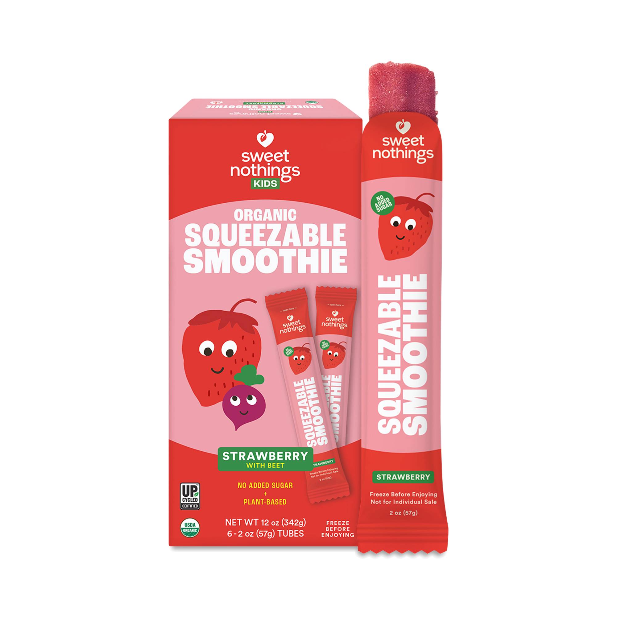 Kids Squeezable Smoothie, Strawberry Beet