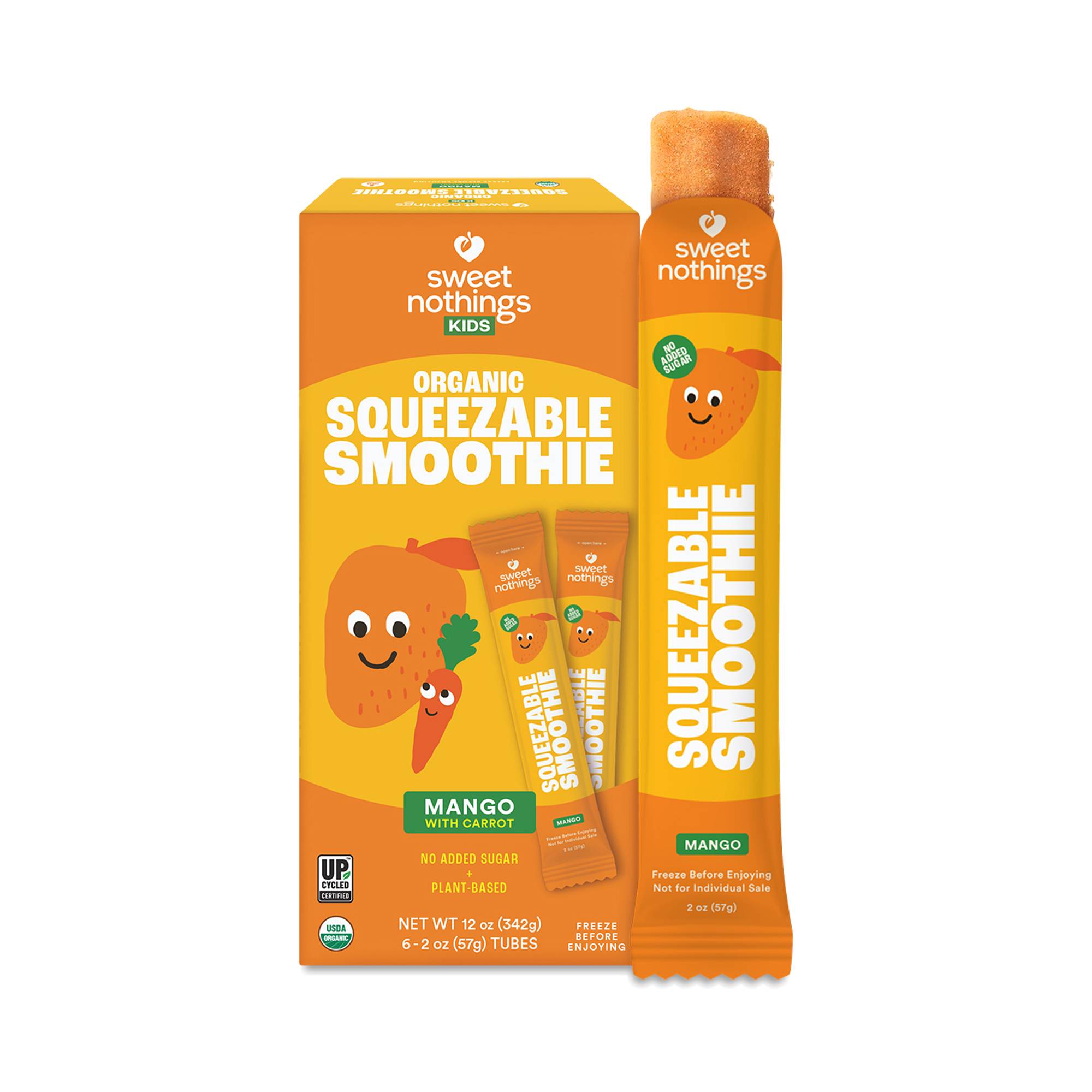 Kids Squeezable Smoothie, Mango Carrot