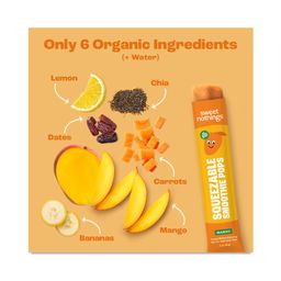 Kids Squeezable Smoothie Pops, Mango Carrot
