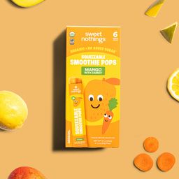 Kids Squeezable Smoothie Pops, Mango Carrot