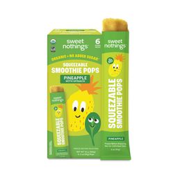 Kids Squeezable Smoothie Pops, Pineapple Spinach