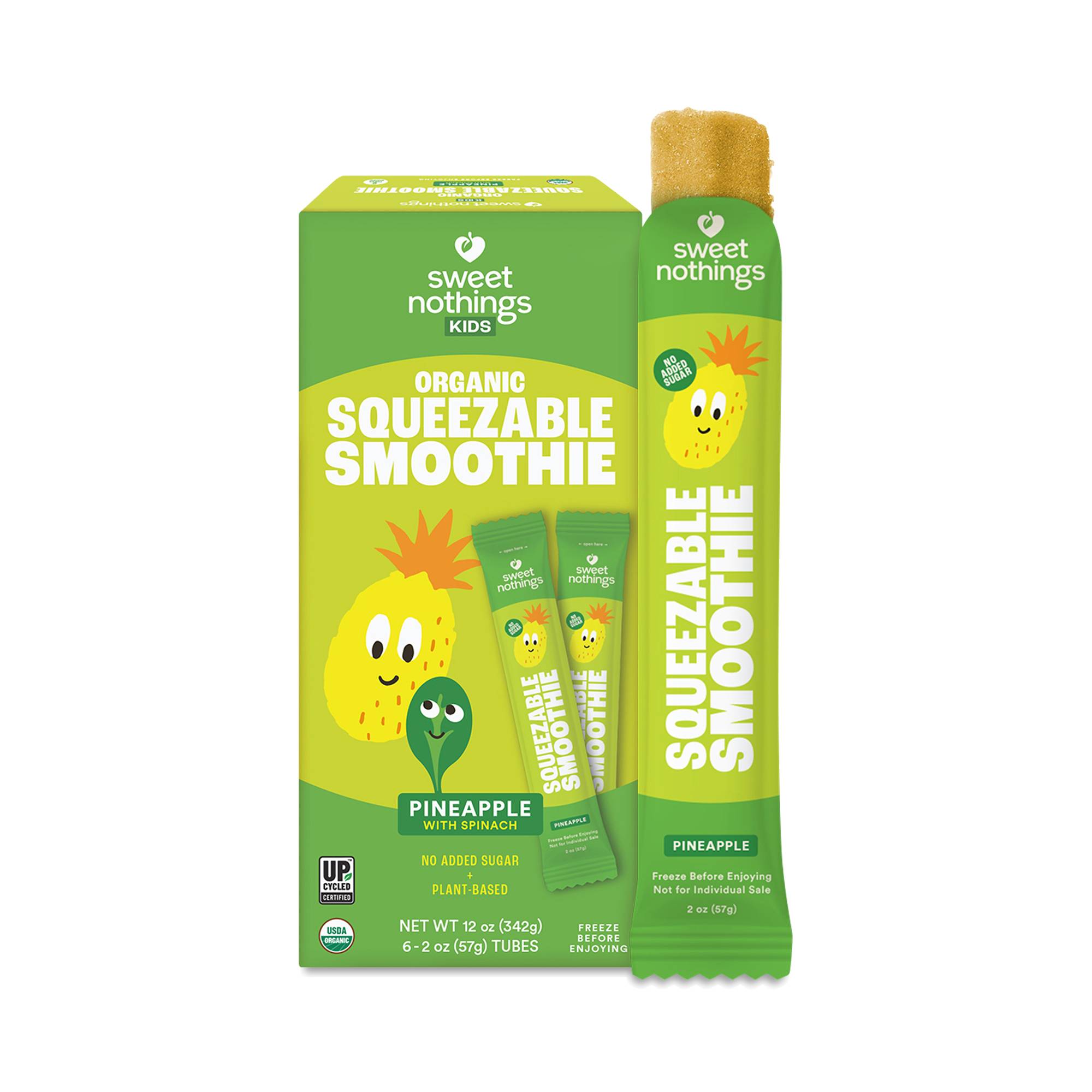 Kids Squeezable Smoothie, Pineapple Spinach