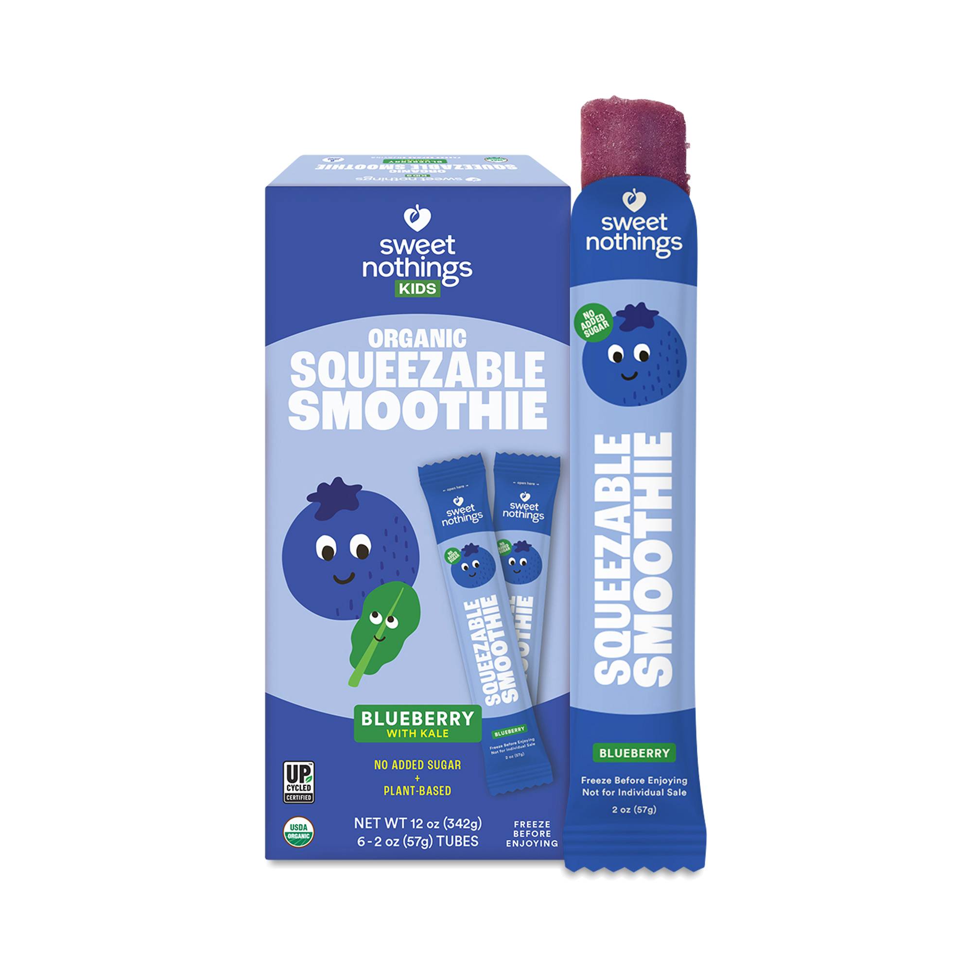 Kids Squeezable Smoothie, Blueberry Kale