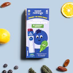 Kids Squeezable Smoothie Pops, Blueberry Kale