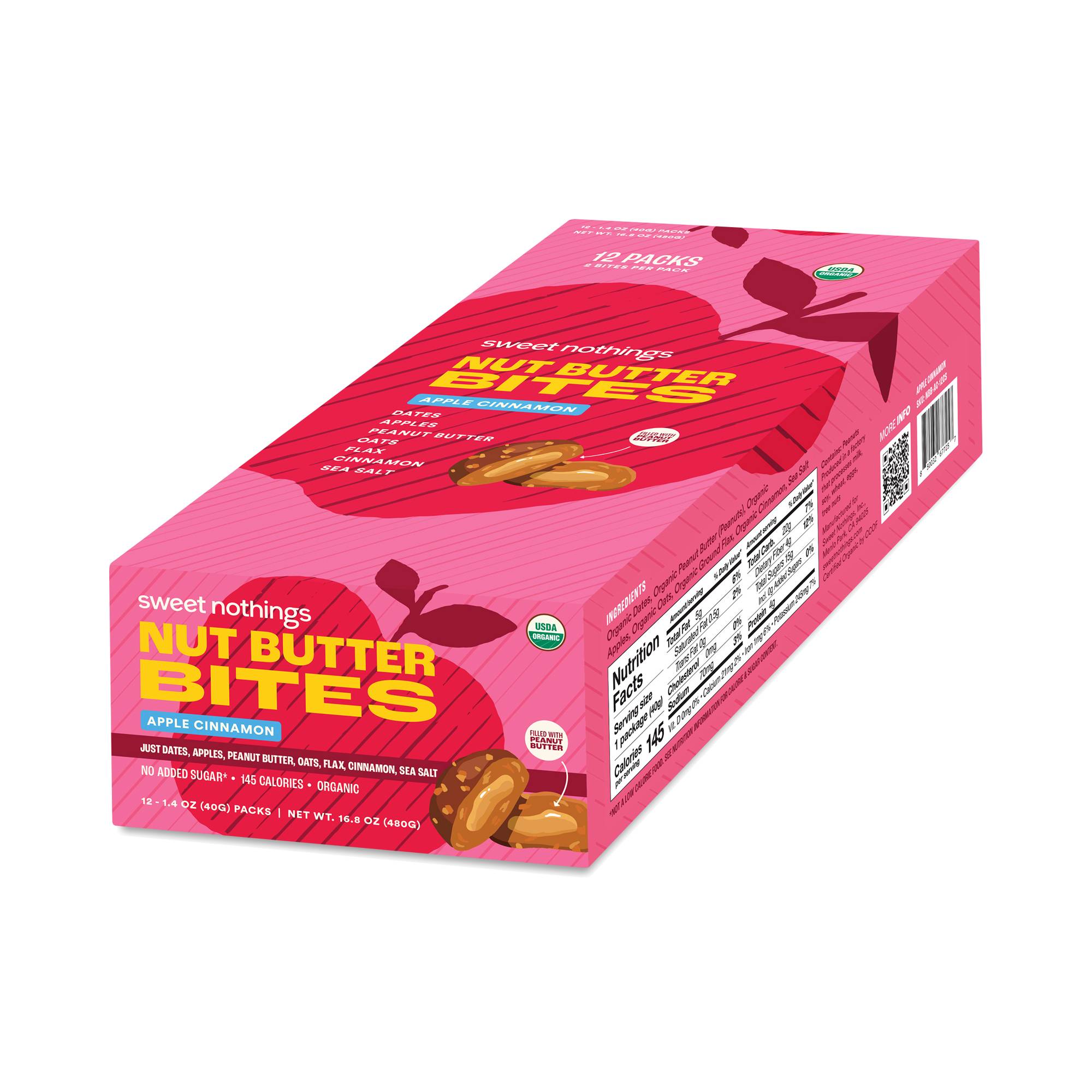 Value Pack, Superfood Nut Butter Bites, Apple Cinnamon & Peanut Butter
