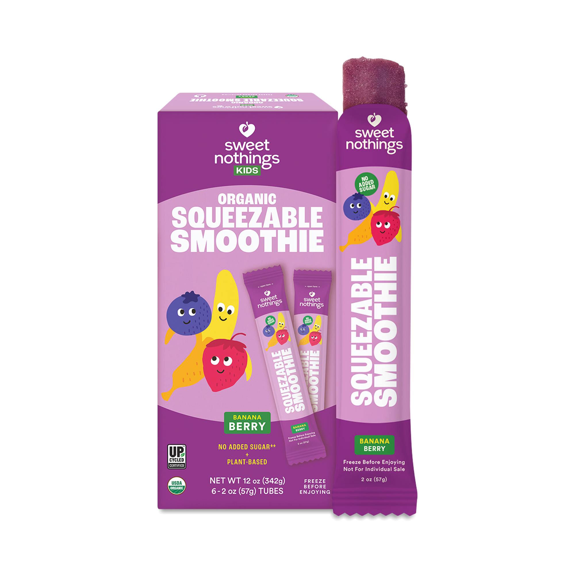 Kids Squeezable Smoothie, Banana Berry