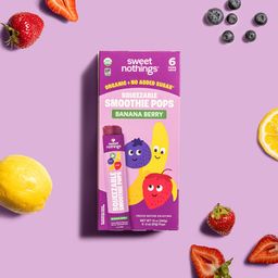 Kids Squeezable Smoothie Pops, Banana Berry
