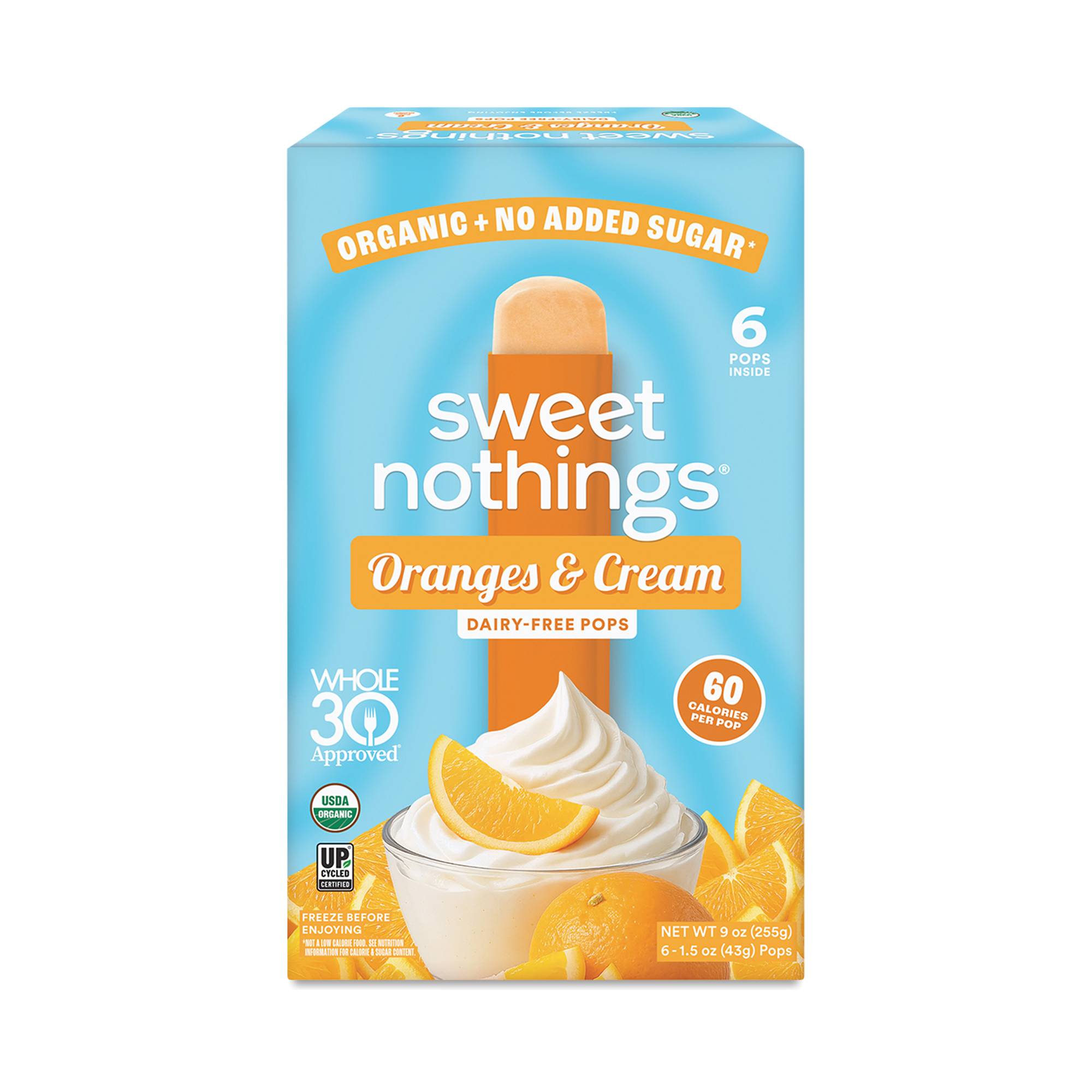 Dairy-Free Fruit Pops, Oranges & Cream