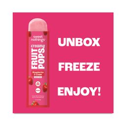 Dairy-Free Fruit Pops, Strawberries & Cream