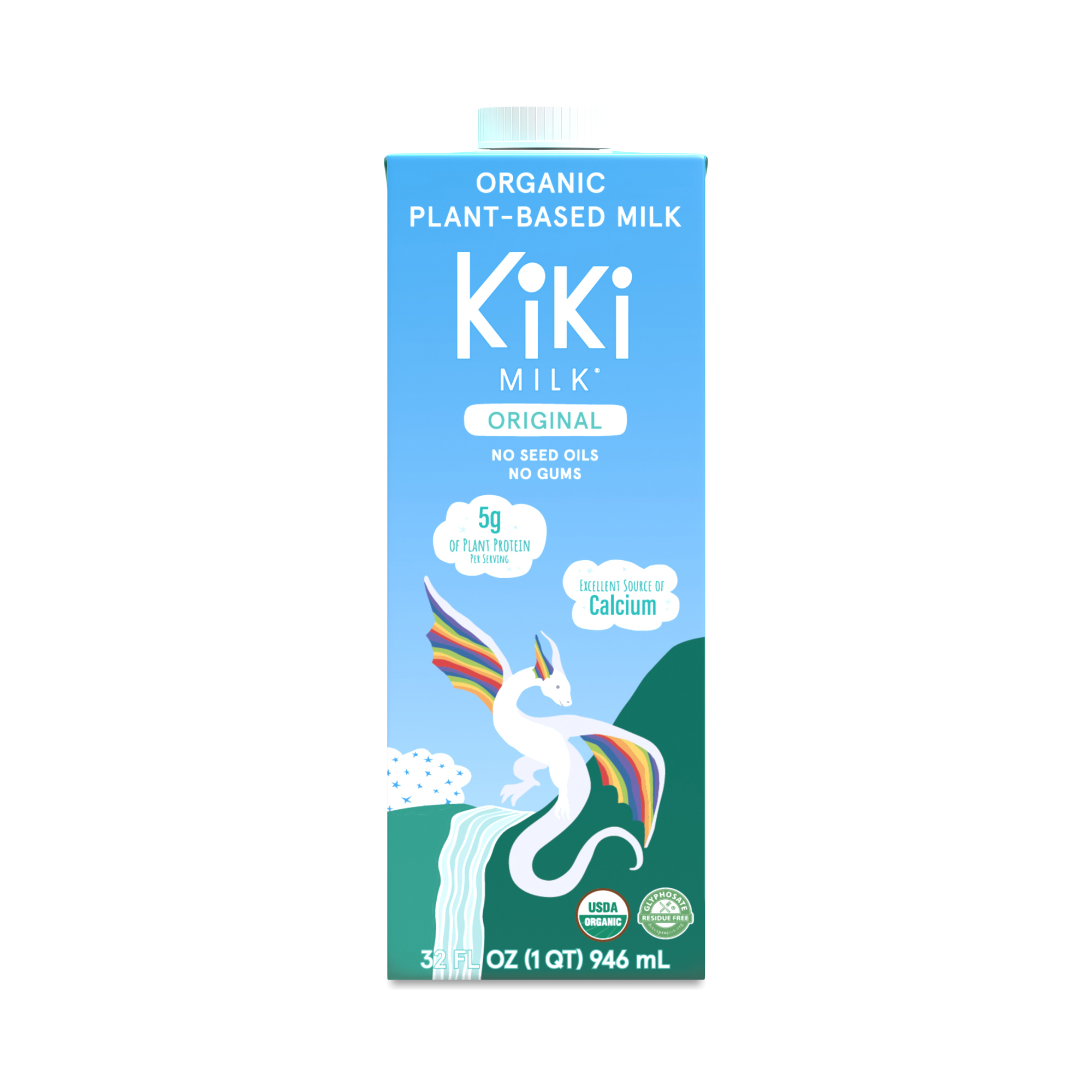 Kiki Milk Organic Plant-based Milk, Unsweetened, Family Size