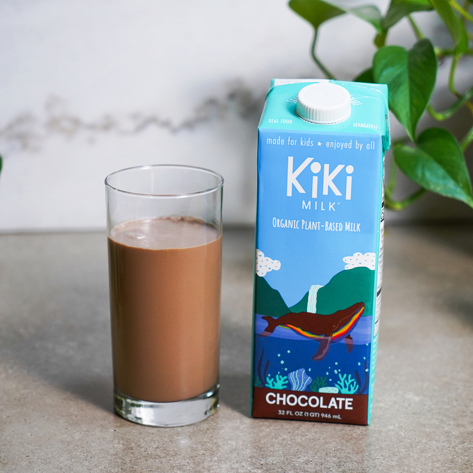 Kiki Milk Organic Plant-based Milk, Chocolate, Family Size