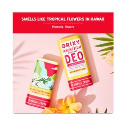 Magnesium Enriched Deodorant, Plumeria Crush