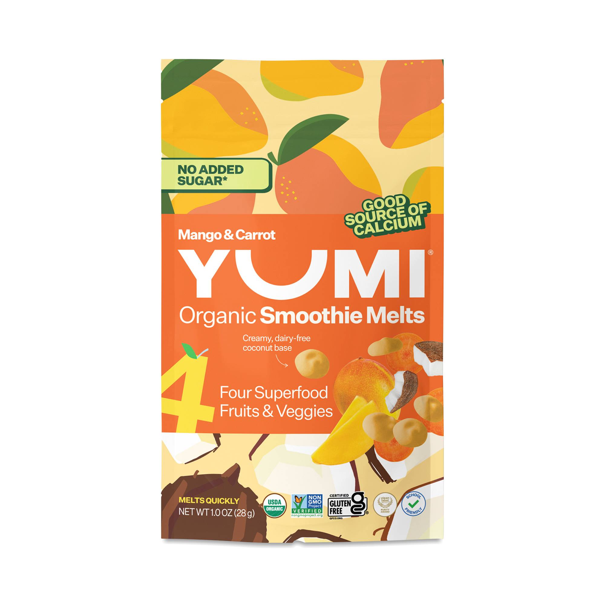 Organic Superfood Smoothie Melts, Mango & Carrot