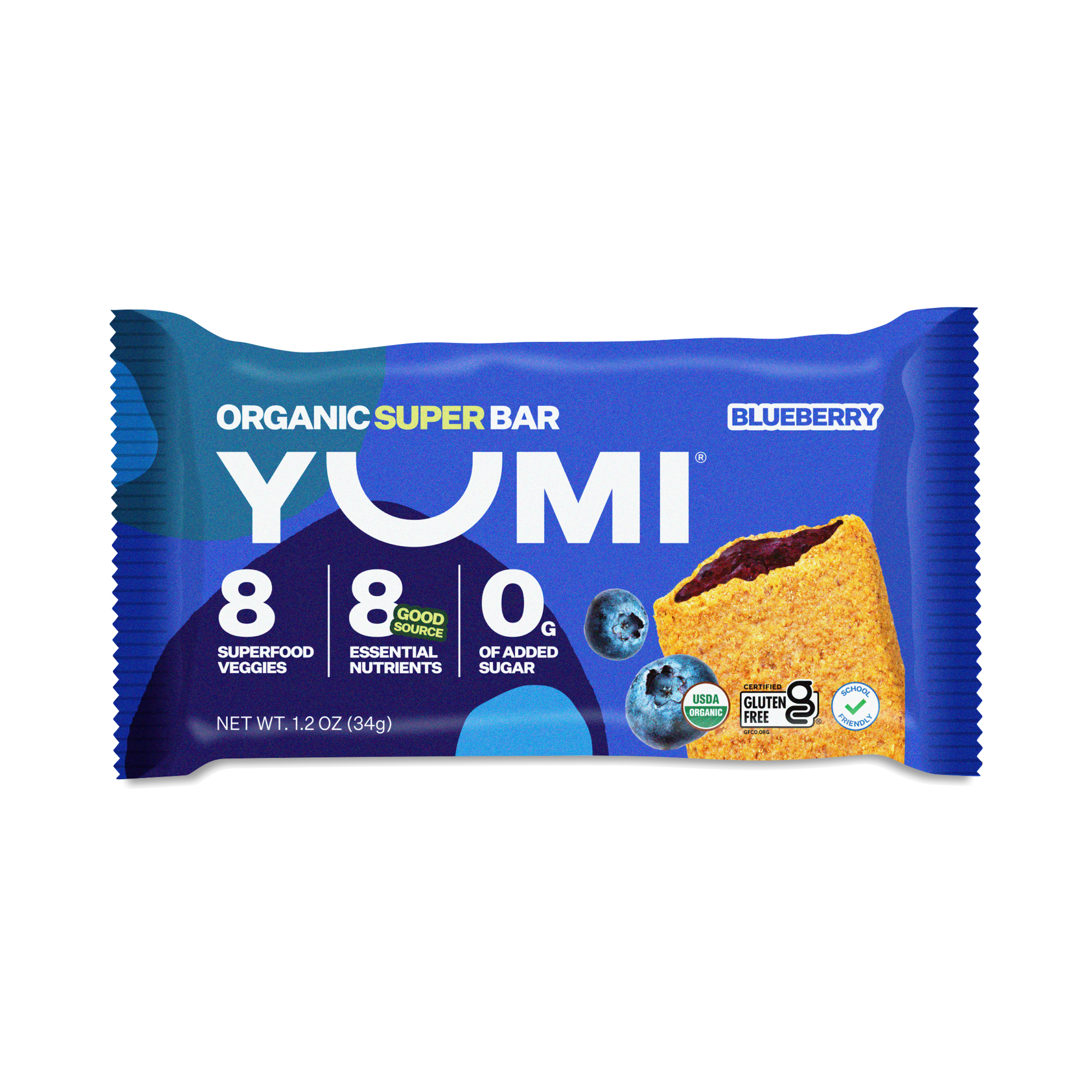 YUMI Organic Superfood Kids Bars, Blueberry | Thrive Market