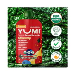 Organic Smoothie-to-Go +Immunity, Mixed Berry