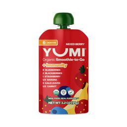 Organic Smoothie-to-Go +Immunity, Mixed Berry