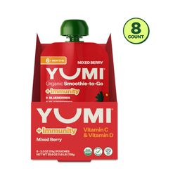 Organic Smoothie-to-Go +Immunity, Mixed Berry