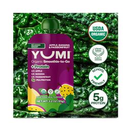 Organic Smoothie-to-Go +Protein, Apple, Banana & Passionfruit