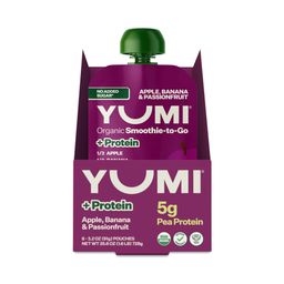 Organic Smoothie-to-Go +Protein, Apple, Banana & Passionfruit