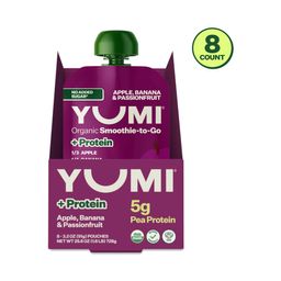 Organic Smoothie-to-Go +Protein, Apple, Banana & Passionfruit