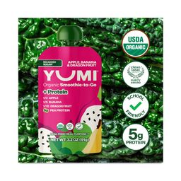 Organic Smoothie-to-Go +Protein, Apple, Banana & Dragonfruit