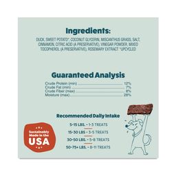 Jerky Bites Dog Treats, Duck-Tato, Value Size