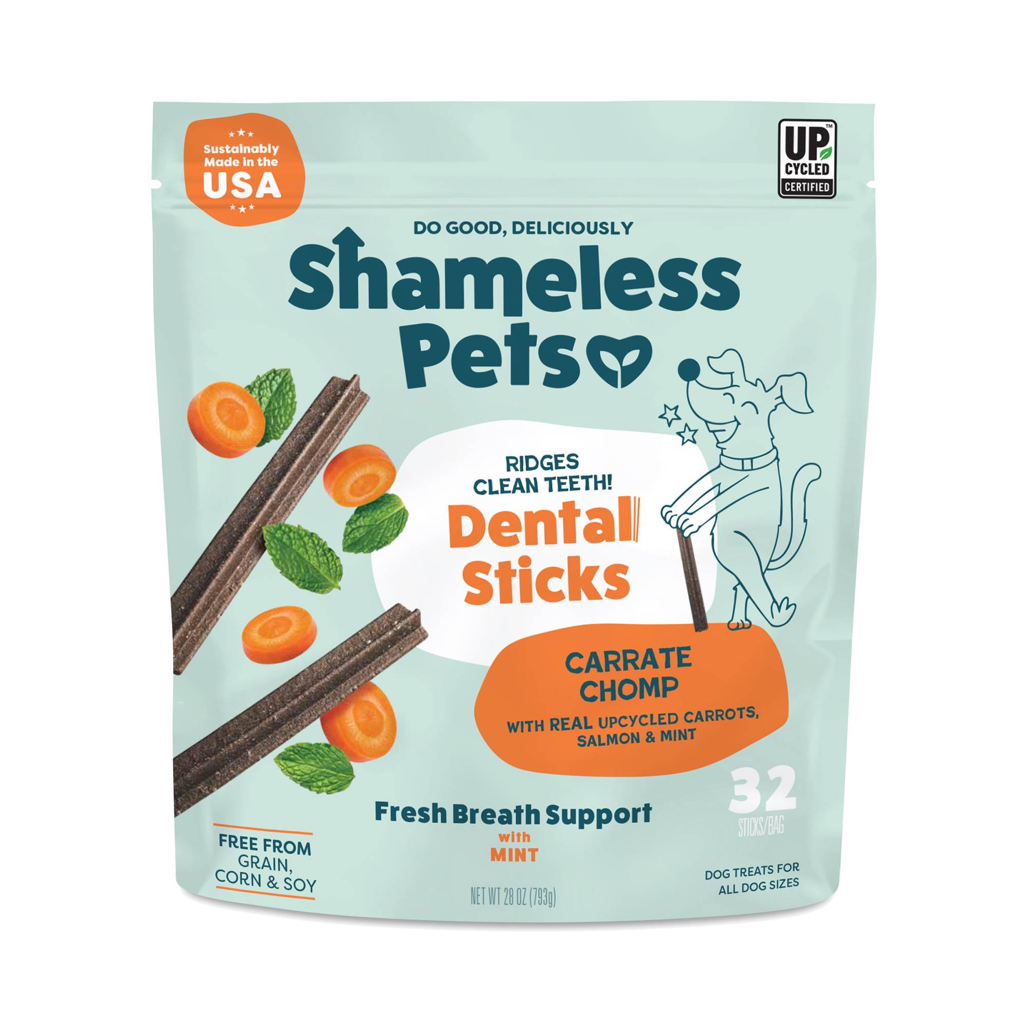 Dental Sticks Dog Treats, Carrate Chomp, Value Size