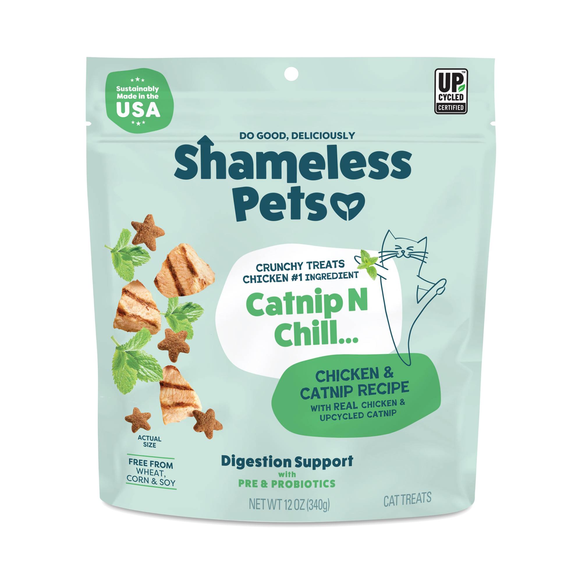 Catnip N Chill Crunchy Cat Treats, Chicken, Value Size