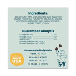 Soft-Baked Biscuit Dog Treats, Bananas for Bacon, Value Size