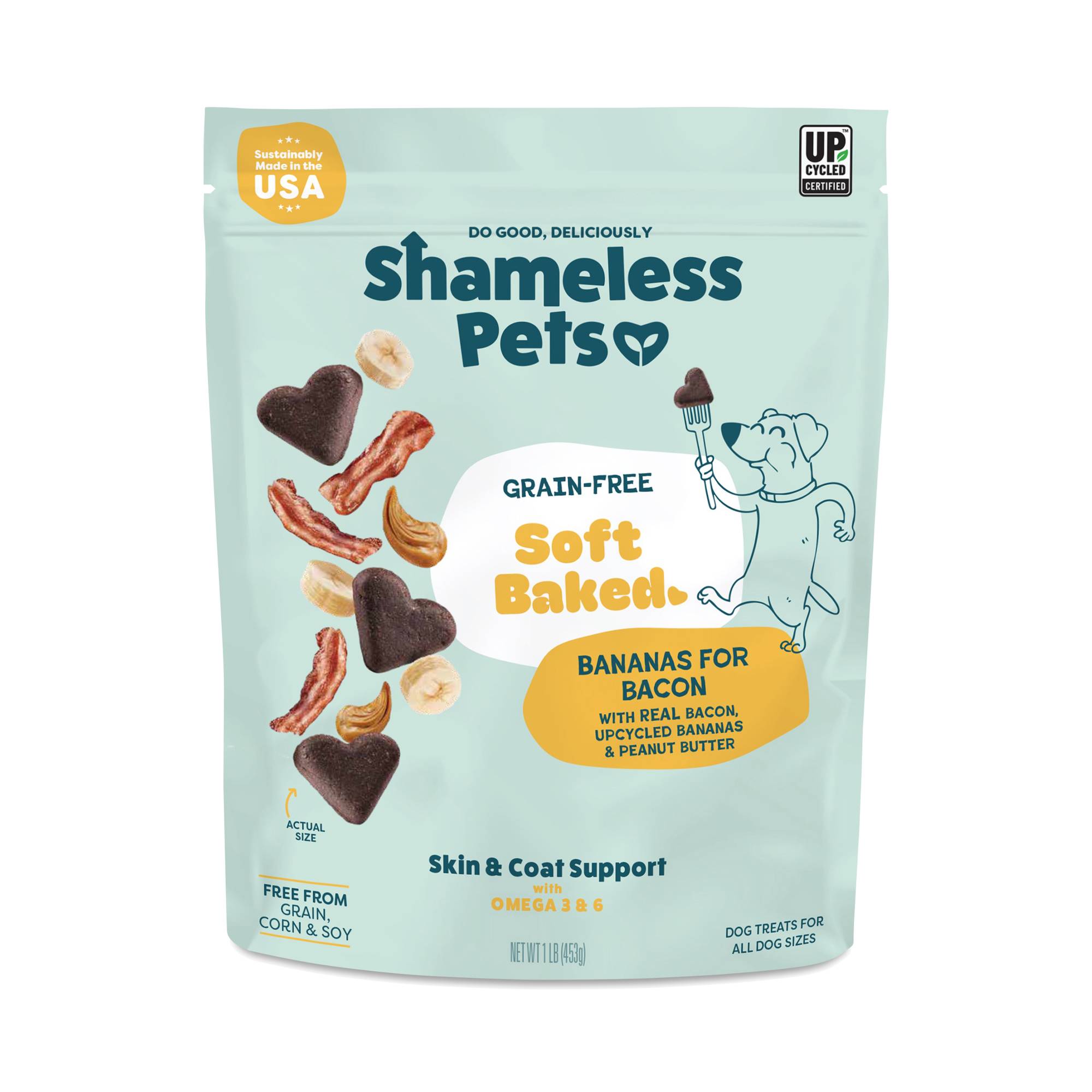 Soft-Baked Biscuit Dog Treats, Bananas for Bacon, Value Size