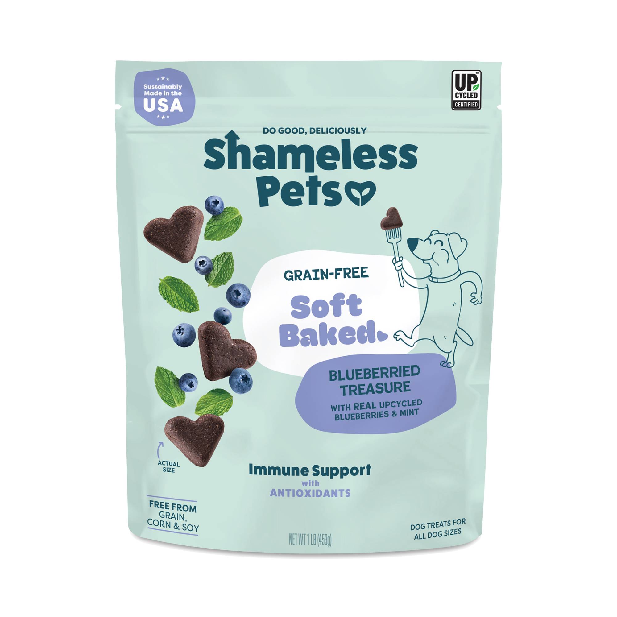 Soft-Baked Biscuit Dog Treats, Blueberried Treasure, Value Size