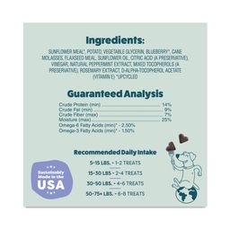 Soft-Baked Biscuit Dog Treats, Blueberried Treasure, Value Size