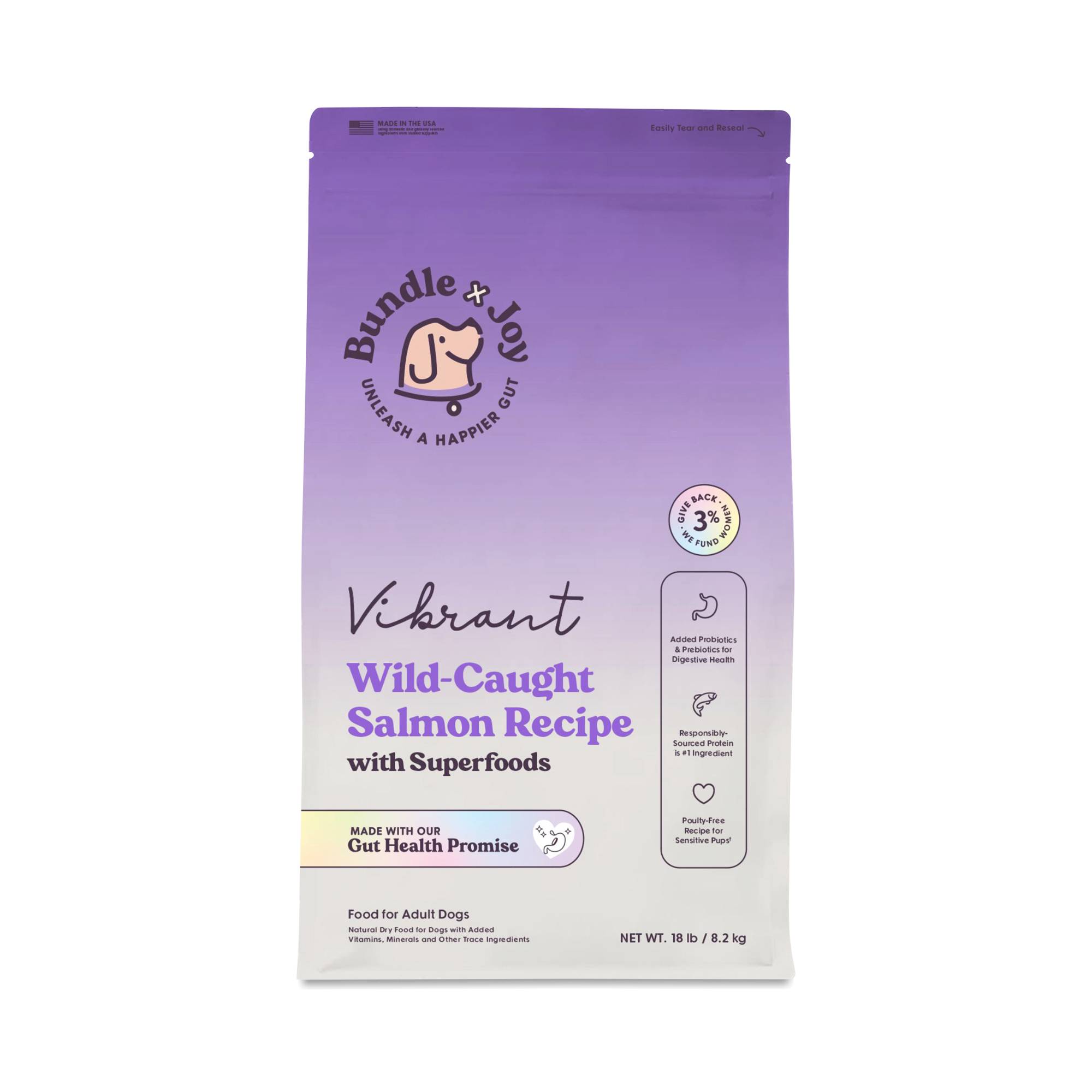 Vibrant Wild-Caught Salmon Dry Dog Food