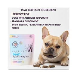 Leash & Load Beef Superfood Jerky Bars for Dogs